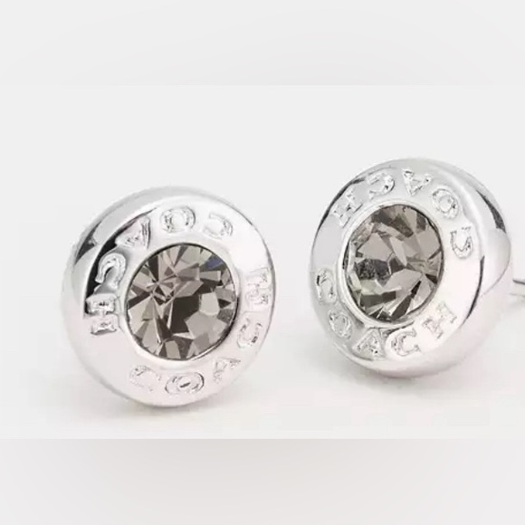Coach Open Circle Stone Stud Earrings!Memorial Day Special!🇺🇸 FREE GIFT ♥️🤍💙 - Picture 1 of 3